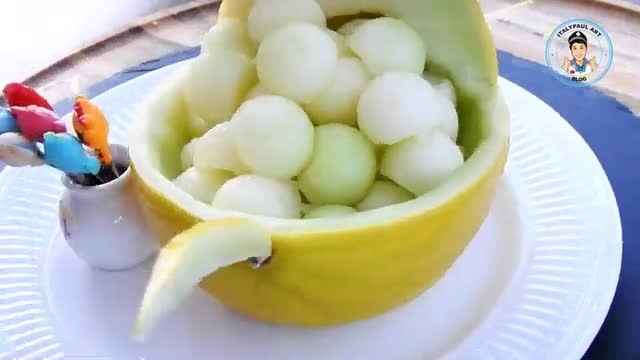 ویدیو آموزشی ترفند های میوه آرایی با خربزه را در چند دقیقه ببینید
