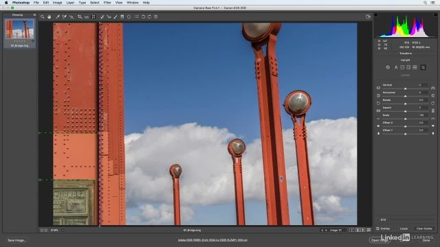 آموزش فتوشاپ برای عکاسان - از بین بردن اعوجاج در فیلتر adaptive wide angle 
