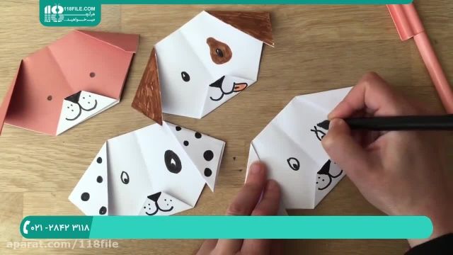 ویدیو آموزش اوریگامی سگ سه بعدی و بامزه مخصوص کودکان 