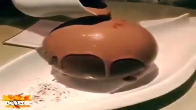 آموزش ویدیویی روش تهیه توپ شکلاتی