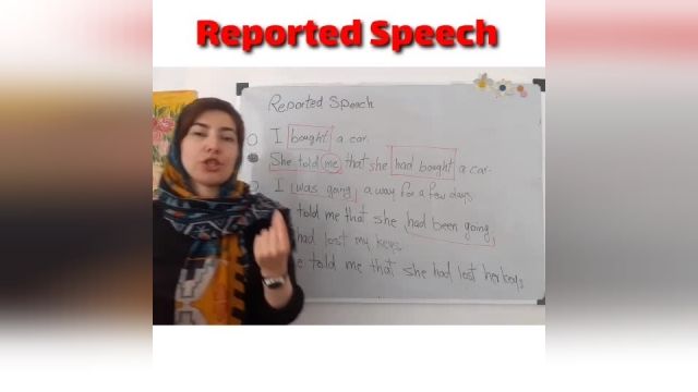 ویدیو آموزش گرامر انگلیسی - reported speech - قسمت 2