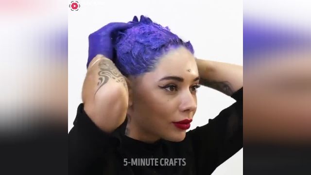 ویدیو ترفند هایی برای رنگ کردن موها 