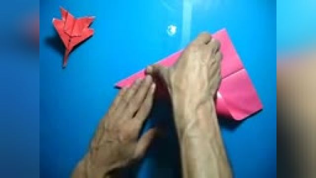 ویدیو آموزشی اوریگامی هواپیما سه بعدی بانمک و رنگی 