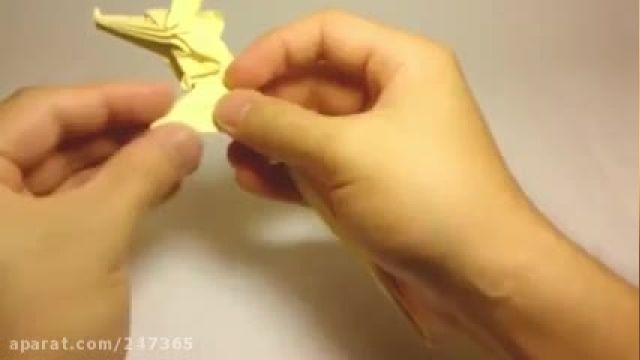 آموزش تصویری کاردستی اوریگامی موش با نمک 