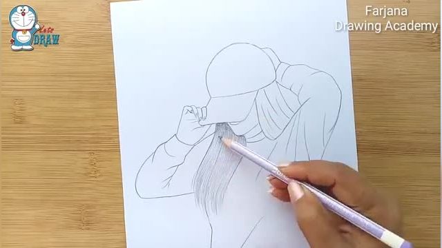 آموزش گام به گام طراحی با مداد برای مبتدیان ( صورت پنهان )