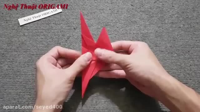 آموزش ویدیویی کاردستی اوریگامی اژدهای متحرک و سرگرم کننده