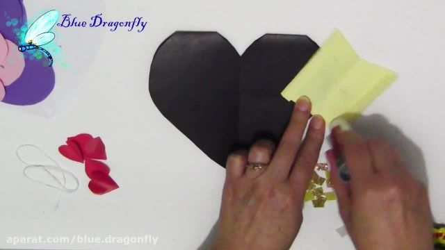 ویدیو آموزشی کاردستی زیبا و اوریگامی- ساخت کارت تبریک