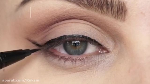ویدیو آموزش ابتدایی کشیدن خط چشم را در چند دقیقه ببینید 