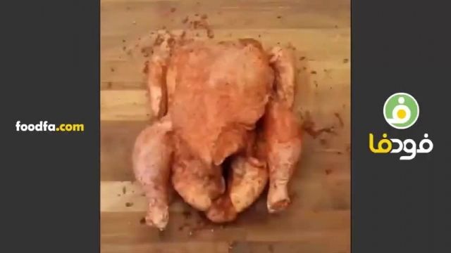 آموزش ویدیویی روش پخت مرغ آرام پز