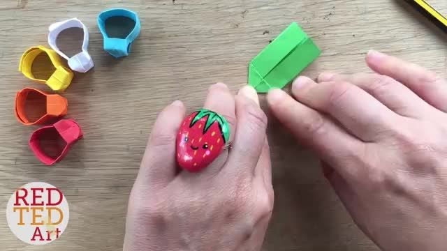 ویدیو آموزشی اوریگامی انگشتر سه بعدی در چند دقیقه 