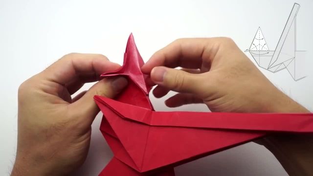 ویدیو آموزش اوریگامی دایناسور سخت و پیشرفته 