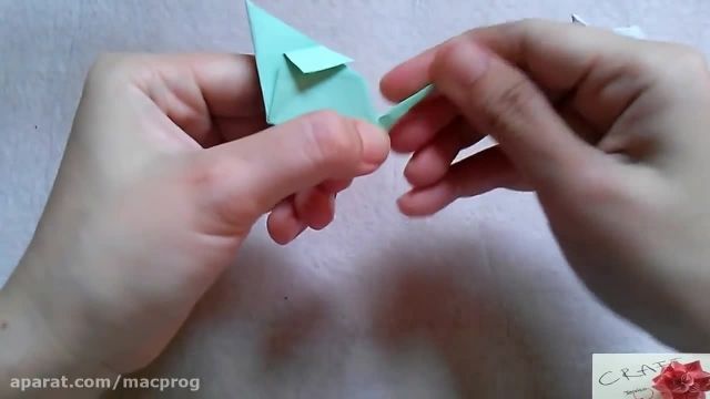 آموزش تصویری اوریگامی ساده موش 