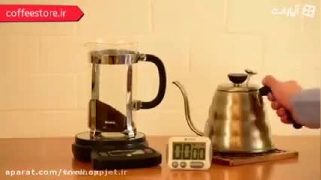آموزش ویدیویی روش تهیه قهوه فرانسه