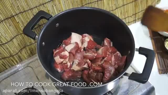 آموزش ویدیویی روش تهیه خورشت با گوشت شتر