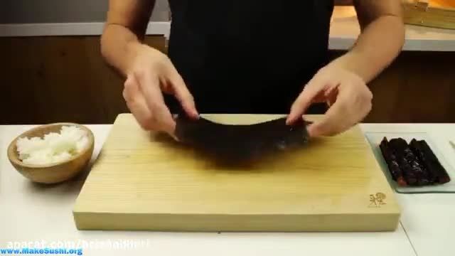 آموزش ویدیویی روش تهیه سوشی