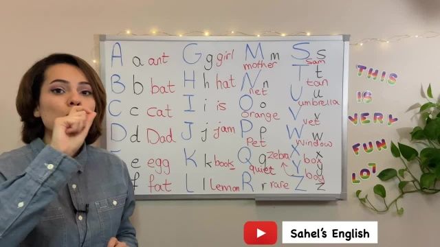 ویدیو یادگیری حروف الفبای انگلیسی با تلفظ صحیح مخصوص بزرگسالان