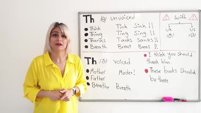 آموزش نحوه تلفظ Th در زبان انگلیسی با پریا 