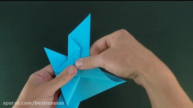 ویدیو آموزشی اوریگامی پرنده زیبا و ساده 