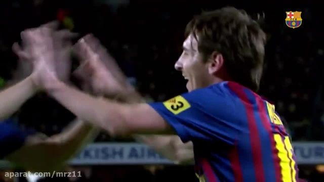 دانلود ویدئو منتشر شده باشگاه بارسلونا از 25 گل دیدنی لیونل مسی 