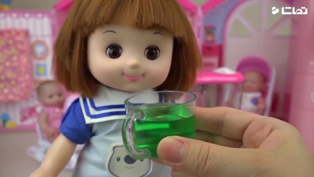 کارتون عروسک بازی دختر کوچولو - دستگاه مخلوط کن