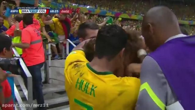 دانلود ویدئو سوپر گل داوید لوییز به کلمبیا برزیل در مقابل کلمبیا جام جهانی 2014