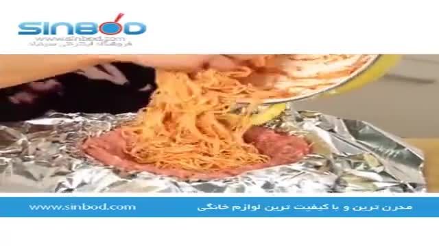 آموزش ویدیویی روش تهیه کوفته با اسپاگتی