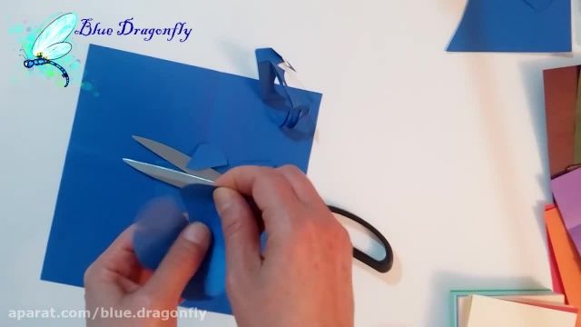 ویدیو آموزشی کاردستی زیبا و اوریگامی- ساخت گل کاغذی