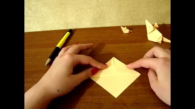 فیلم آموزش اوریگامی موش سه بعدی ساده