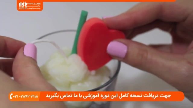 طرز ساخت شمع لیوانی به شکل کاپ کیک 