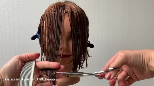 آموزش کوتاه کردن مو زنانه - مدل موی فانتزی باب ، دخترانه