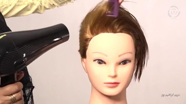 آموزش کوتاه کردن مو خامه ای دخترانه