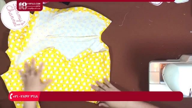آموزش دوخت لباس نوزادی کیمونو برای کودکان 3 تا 8 ماه