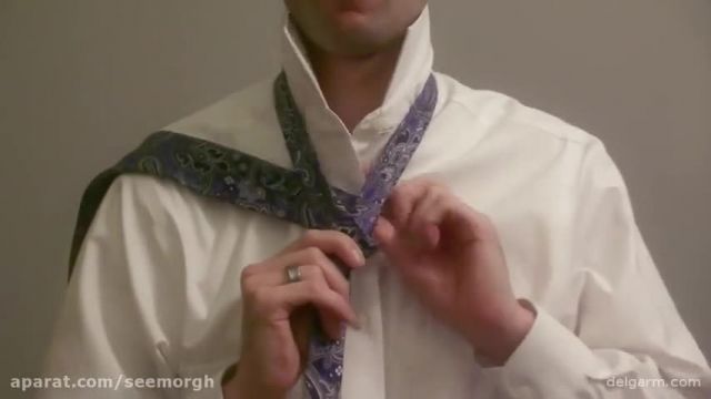 آموزش بستن کراوات دوگره - روش بستن کراوات دوگره بسیار شیک