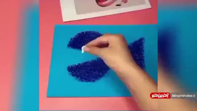چند تکنیک مهم برای نقاشی کلاژ با فرزندان _ساد ه اما حرفه ای 