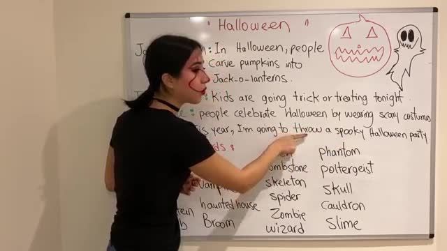 آموزش تصویری مکالمه انگلیسی - لغات انگلیسی مربوط به Halloween