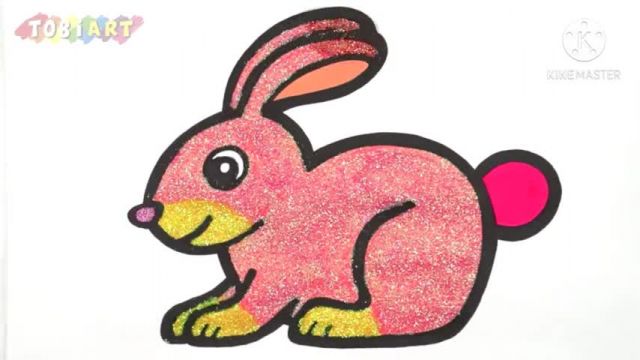 آموزش تصویری نقاشی برای کودکان به زبان ساده - نقاشی خرگوش ملوس و بانمک !