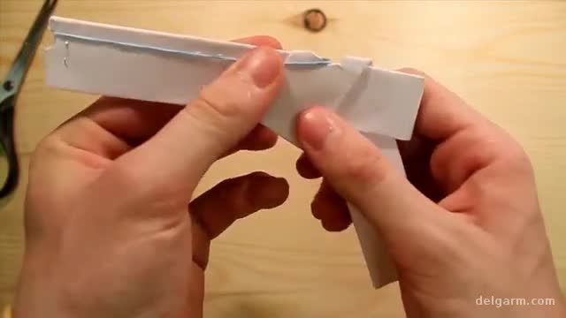 آموزش تصویری ساخت تفنگ کاغذی بسیار ساده در منزل !