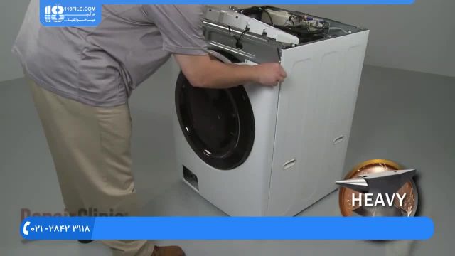 آموزش تعمیر ماشین لباسشویی - تعویض پانل درب جلو ال جی