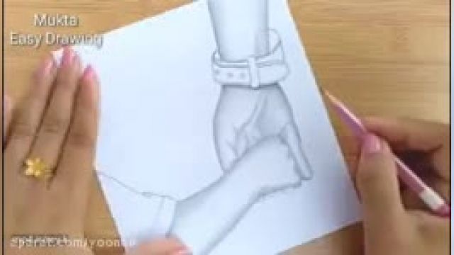 آموزش کشیدن نقاشی دست پدر و فرزند به کودکان برای روز پدر