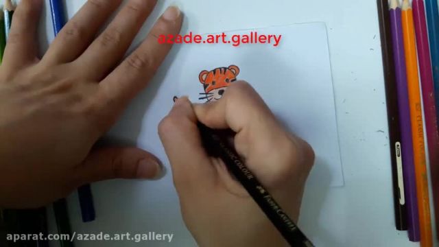 آموزش تصویری نقاشی به زبان ساده برای کودکان - (نقاشی شیر، سلطان جنگل)