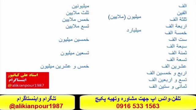 آموزش زبان عربی خوزستانی ، عراقی وخلیجی باسبک تخصصی استادعلی کیانپور
