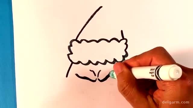موزش کشیدن نقاشی شخصیت کارتونی گرینچ به کودکان