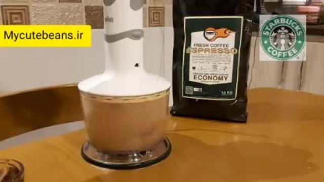 آموزش مرحله به مرحله طرز تهیه قهوه استارباکس - فارپاچینو