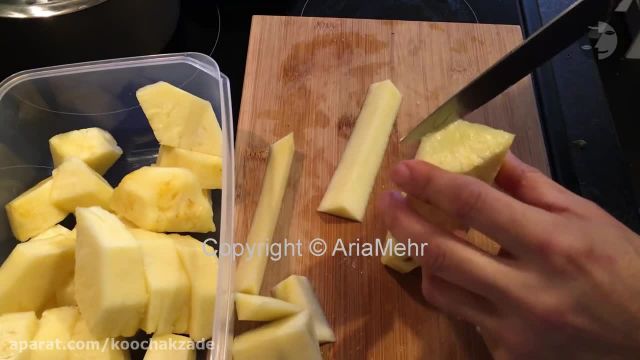 آموزش درست پوست کندن آناناس با چاقو ساده و سریع  