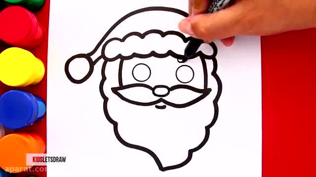 آموزش تصویری نقاشی به زبان ساده برای کودکان - (نقاشی شخصیت های کریسمس)
