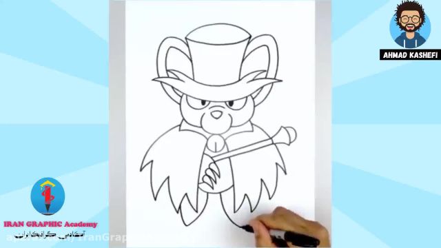 آموزش مرحله به مرحله ساده ترین روش کشیدن نقاشی موش برای کودکان !