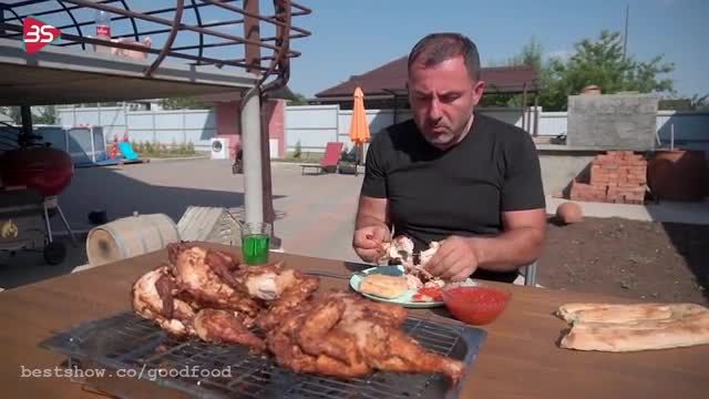 دستور پخت مرغ سوخاری به سبک جورج کاوکاز