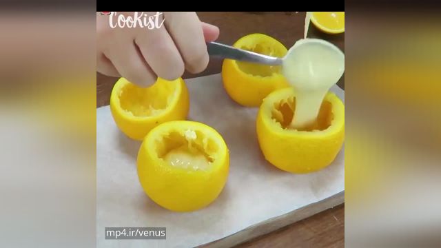 فیلم آموزشی طرز تهیه طرز تهیه سه کیک با پرتقال برای دسر در منزل !