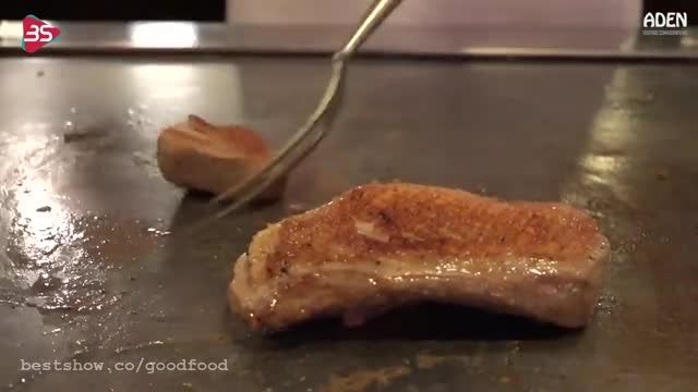 دستور پخت استیک گوشت گاو و اردک بسیار خوشمزه