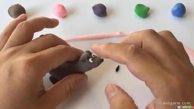 آموزش تصویری ساخت شیر دریایی با خمیربازی برای کودکان !